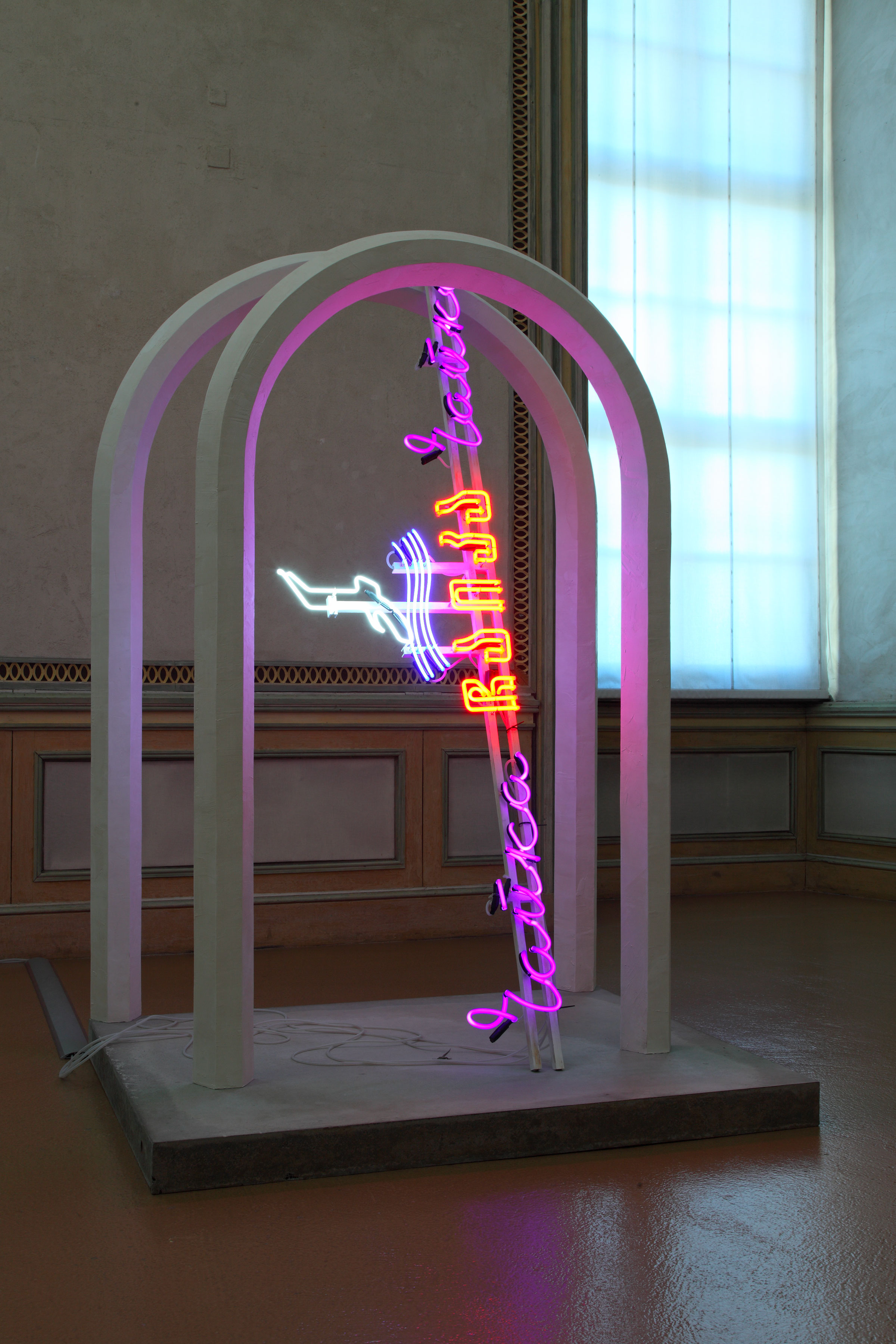 Andro Wekua, Neon with Arches, 2010-2011  